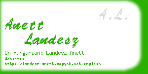 anett landesz business card